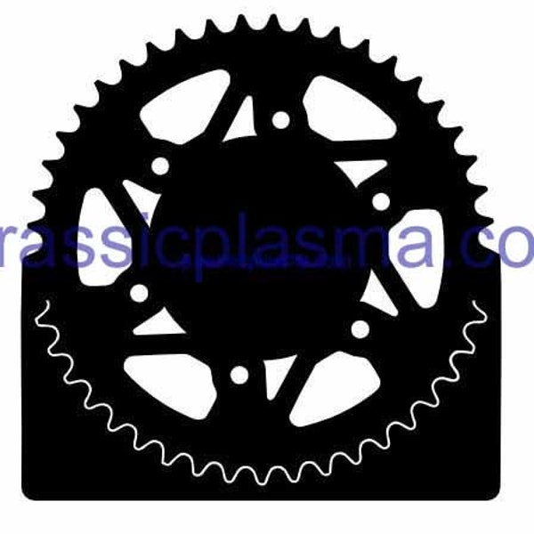 sprocket sign DXF SVG file for Plasma, laser, water jet vinyl vector