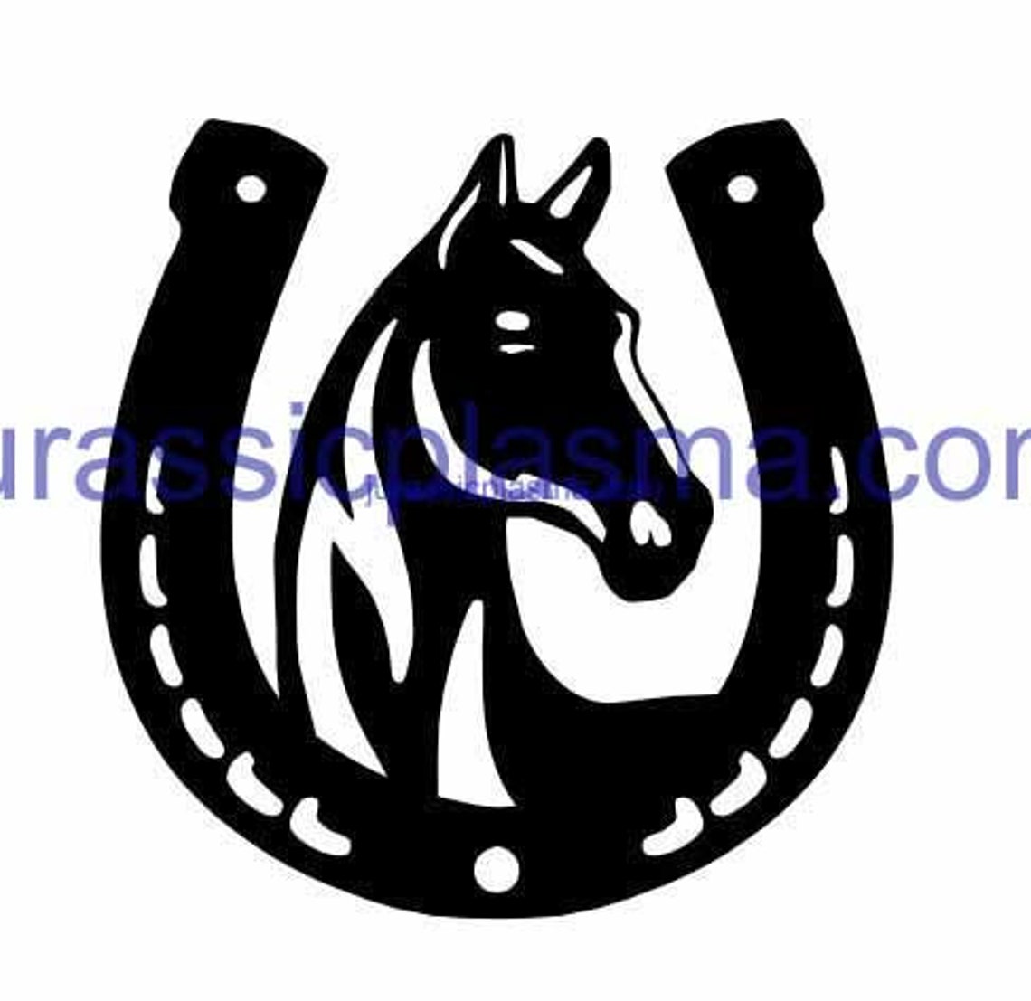 HORSE Shoe Horse DXF SVG File for Plasma, Laser, Water Jet Vinyl Vector