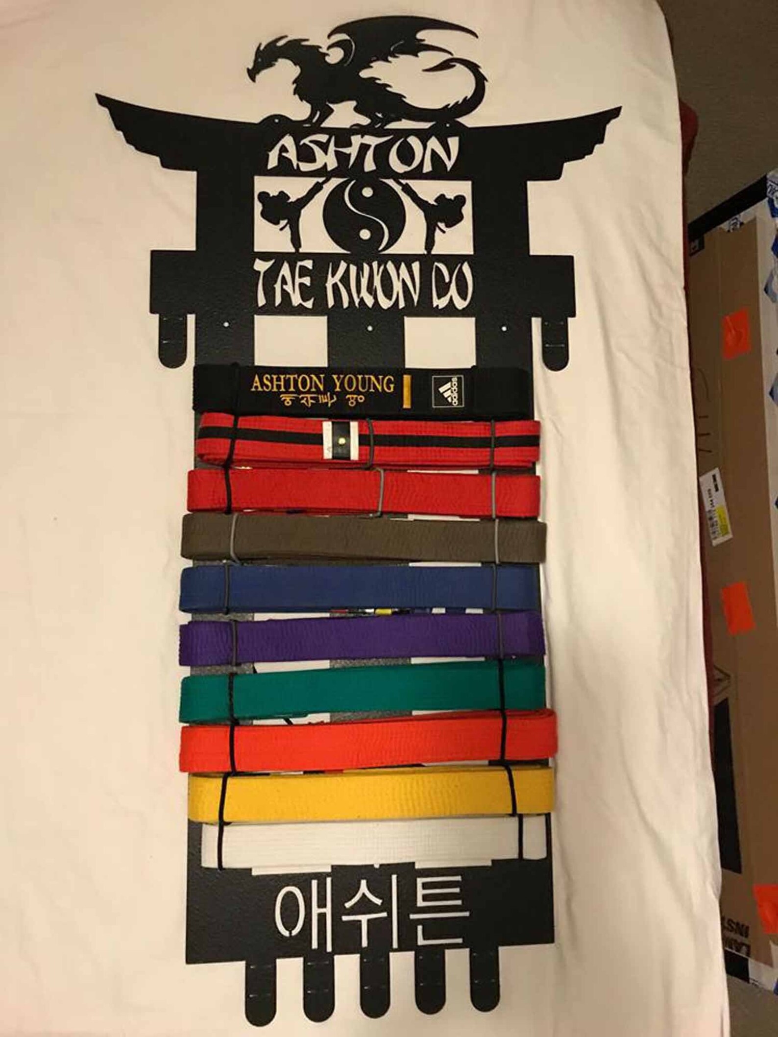 Karate Belt and Medals Display Holder Martial Arts DXF Svg Etsy