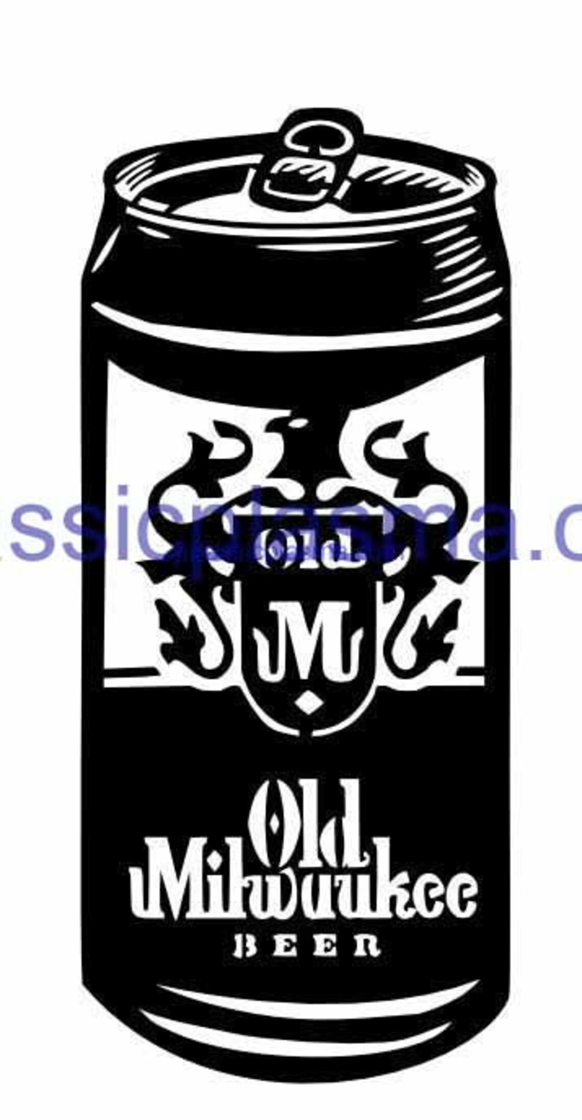 OLD Milwaukee Beer Can DXF SVG File for Plasma, Laser, Water Jet Vinyl