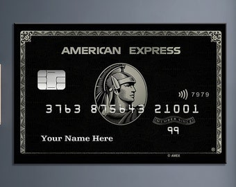 2022 Amex Black Metal Centurion Card Metallic Custom - Etsy
