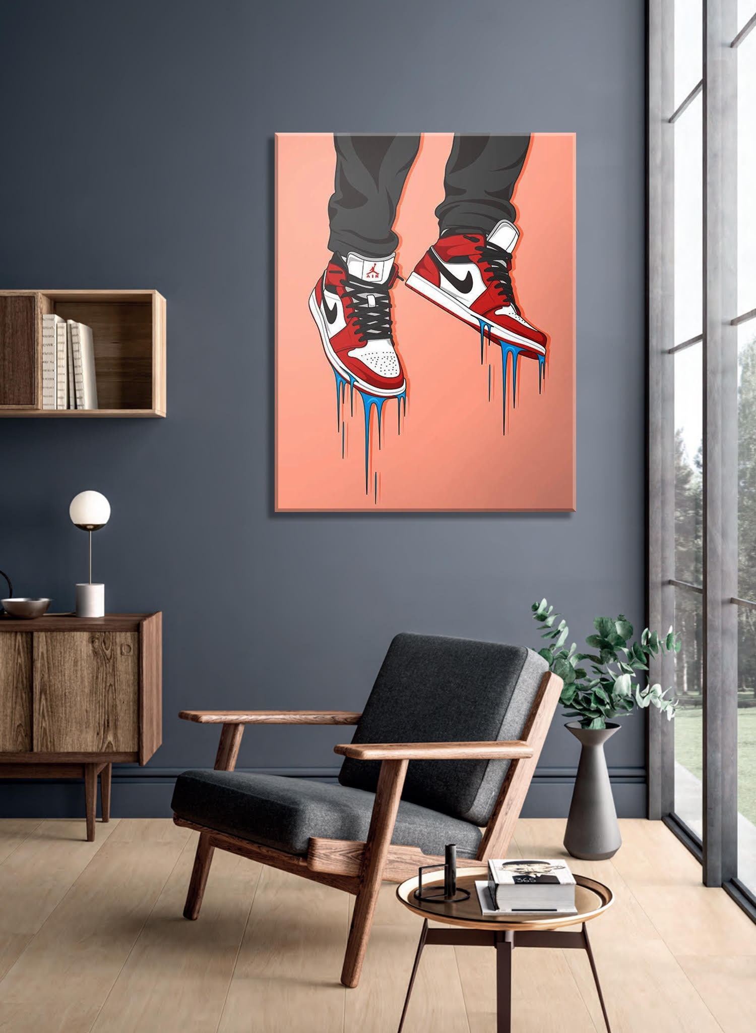 Custom Nike Air Jordan 1 canvas