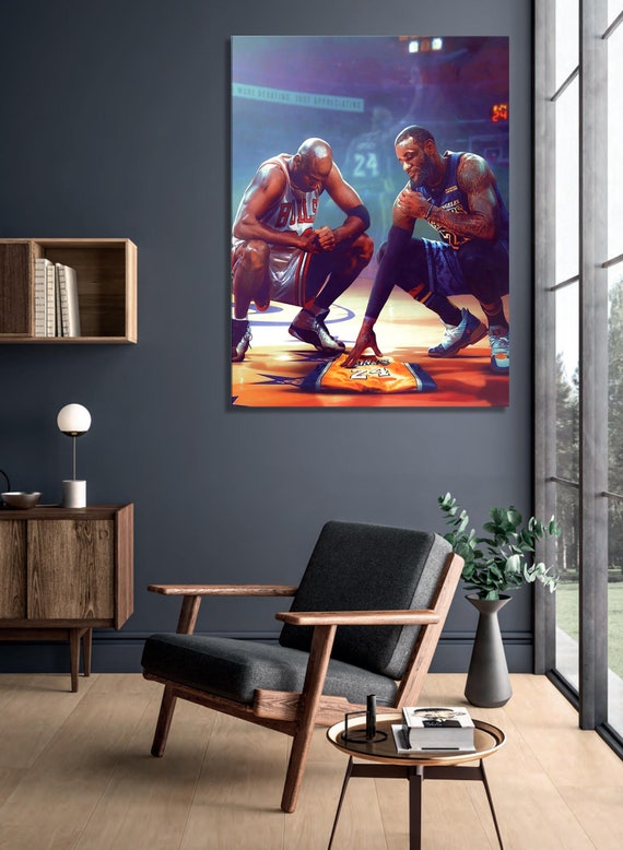 Basketball Legends RIP Motivational Canvas Artwork Home Office | Etsy