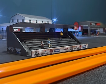 1:64 Scale Race Bleachers Kit - Miniature Display Stand