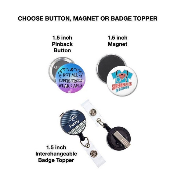 Cute Holiday Set (8) - Badge Topper/Badge Reel/Button/Magnet
