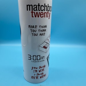 Matchbox Twenty MB20 20oz. Skinny Tumbler custom Matchbox20
