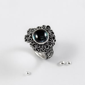 Dark Moon Ring - The Witch Ring - Unisex Silver Ring