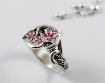 Sakura Ring - Flower Ring - Silver Ring