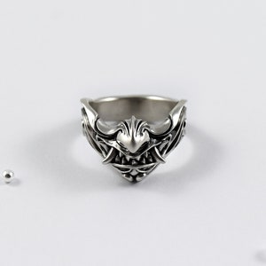 Samurai Mask V2 Ring - Mempo Mask - Oni Ring