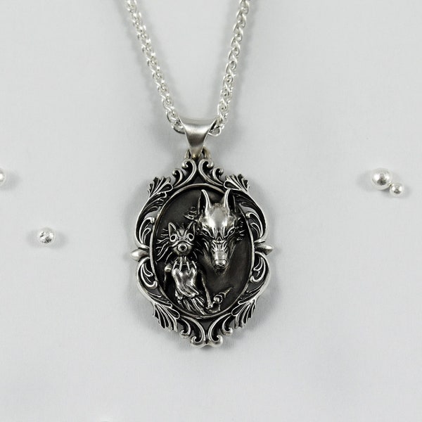 The Princess and The Wolf Necklace - Unisex
