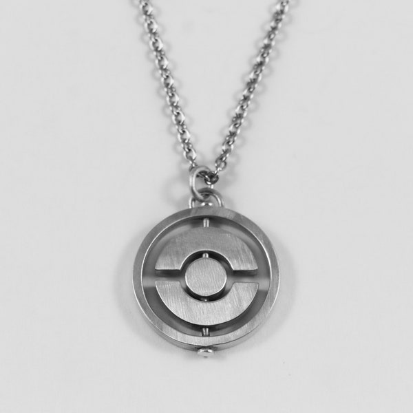 Stop Necklace - Silver Pendant