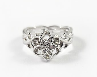 Elven Ring V2 - Silver Ring - Fantasy Ring