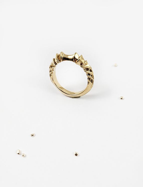 Steed Whistle Ring - 24k Gold-Plated Silver Ring