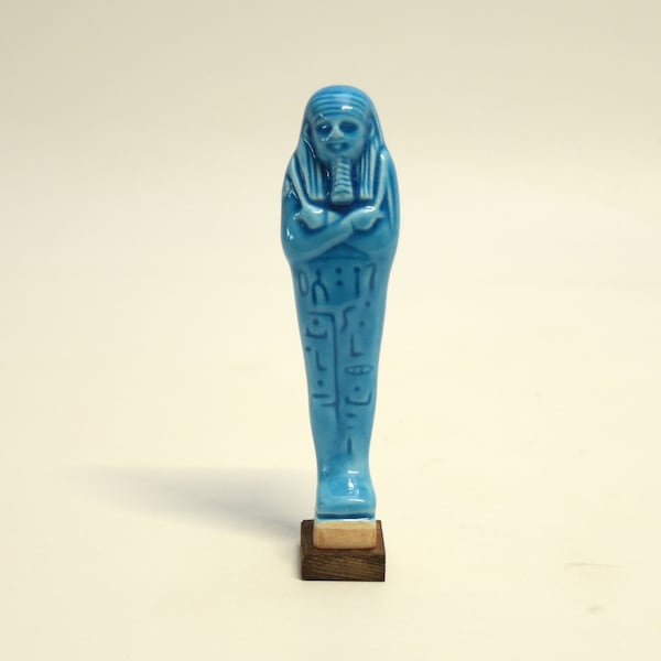 Statuette Oushebti  "serviteur du Pharaon" Emaillé ou engobé