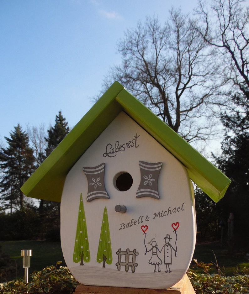 Vogelhaus als Hochzeitsgeschenk afbeelding 3