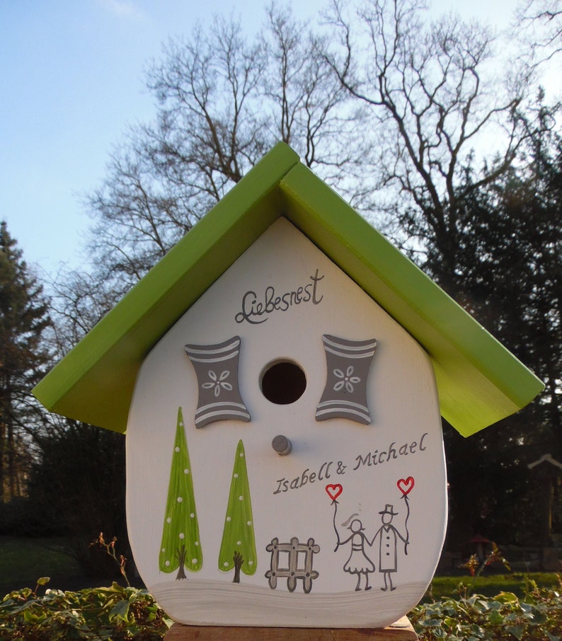 Vogelhaus als Hochzeitsgeschenk afbeelding 2