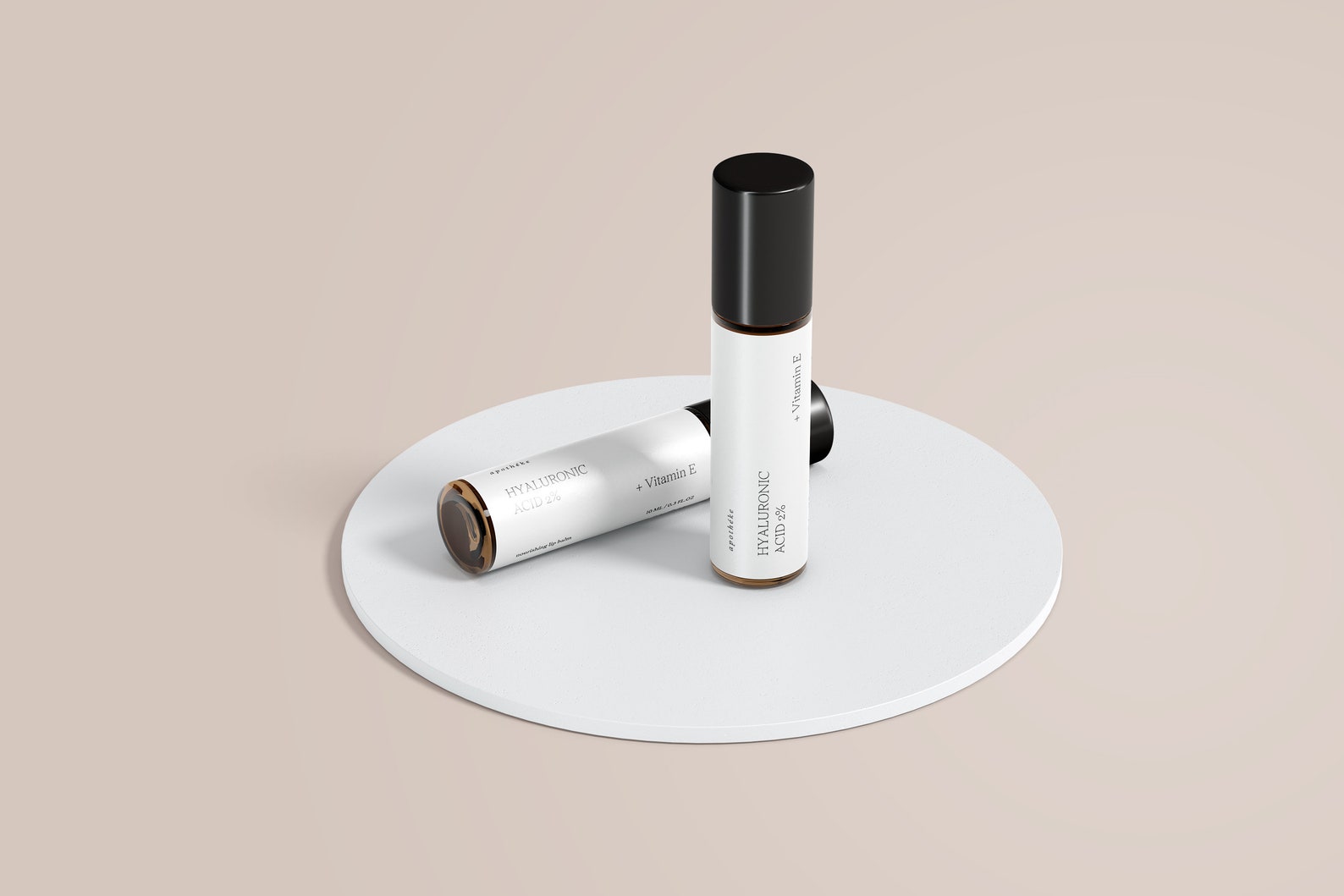 1/3 oz Roller Bottle Label Template 10 ml cosmetic product Etsy