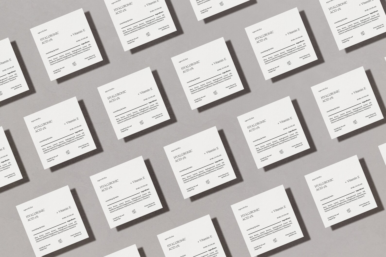 1/3 oz Roller Bottle Label Template 10 ml cosmetic product | Etsy