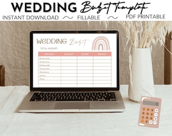 Boho Wedding Planner,Wedding Budget Organizer,Wedding Expenses Planner, Wedding Budget Template, Wedding Budget Planner,INSTANT Download