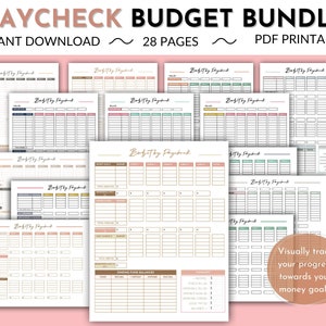 Paycheck Budget,Finance Gift, Budget Planner,Budget by Paycheck, Irregular Income Budget, Paycheck Planner, Printable PDF, INSTANT Download