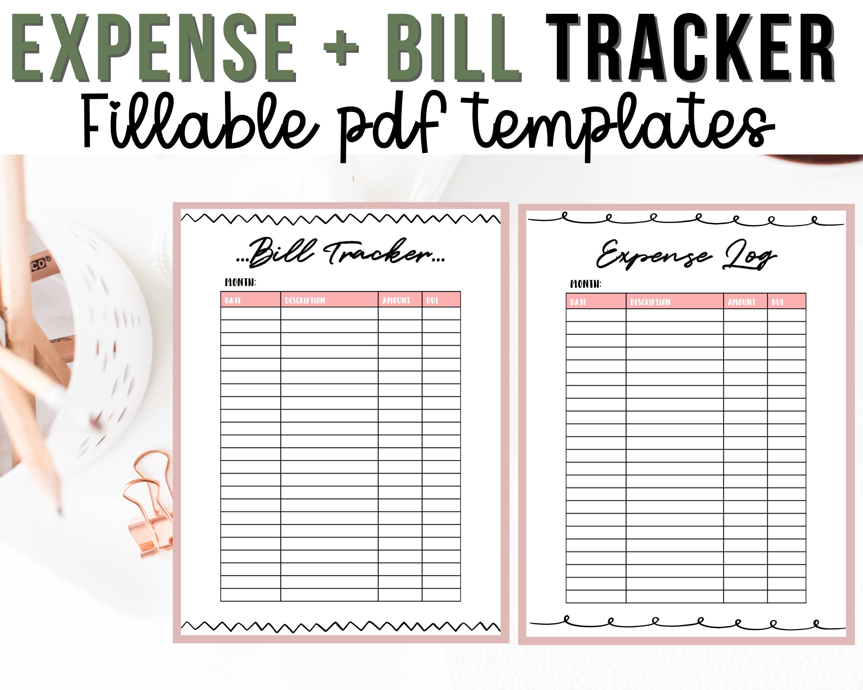 Monthly Bill Tracker Printable Floral, Bill Payment Tracker, Bill Calendar, Bill  Organizer, Expense Tracker, Monthly Budget Planner PDF -  Canada