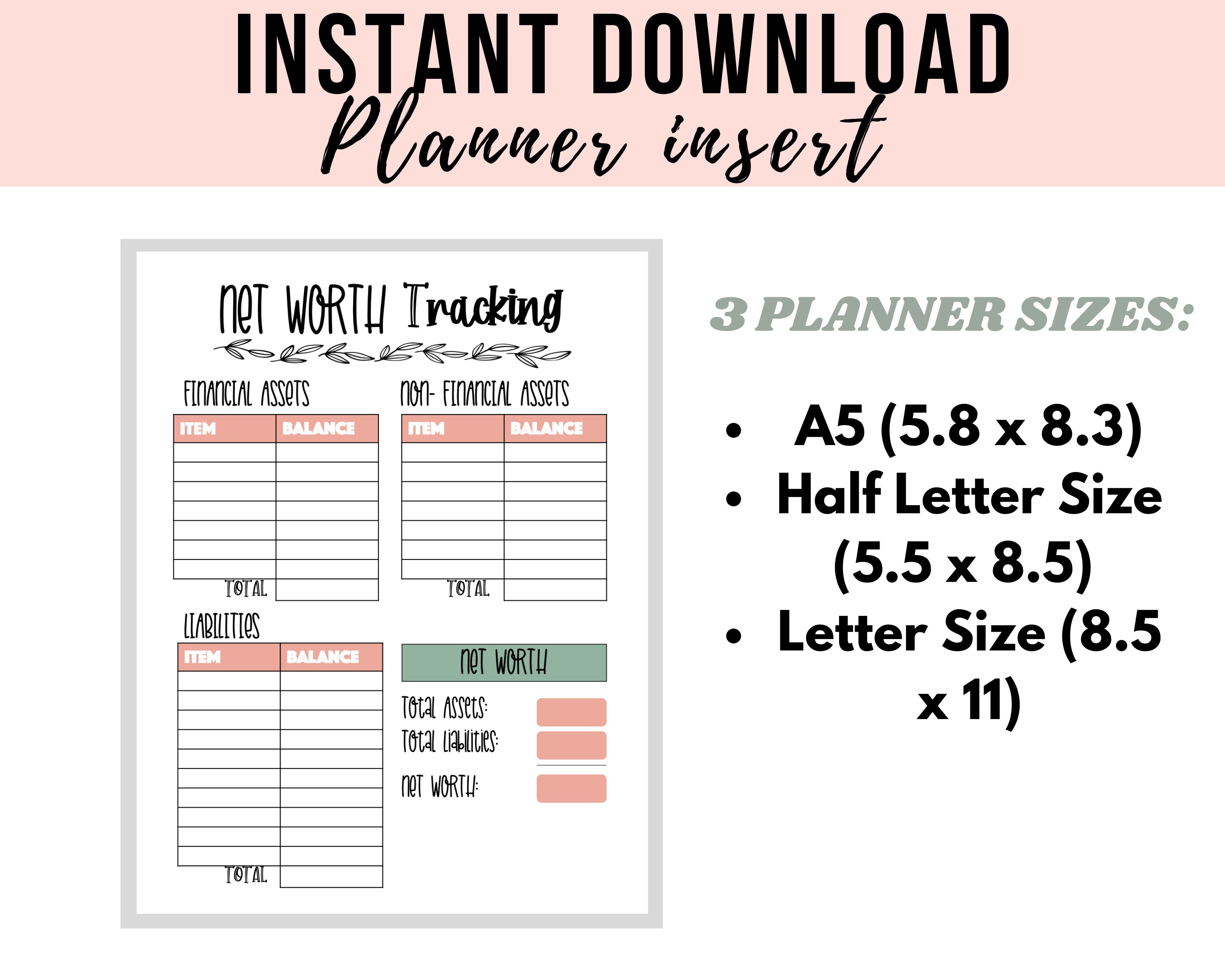Net Worth Tracking| Net Worth Calculator| Investment Tracker