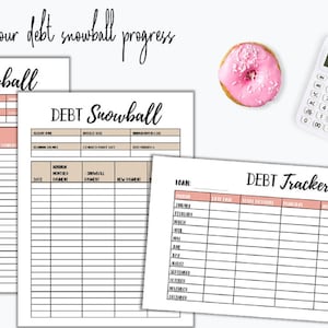 Debt Snowball Printable | Dave Ramsey Debt Snowball Tracking Sheet ...