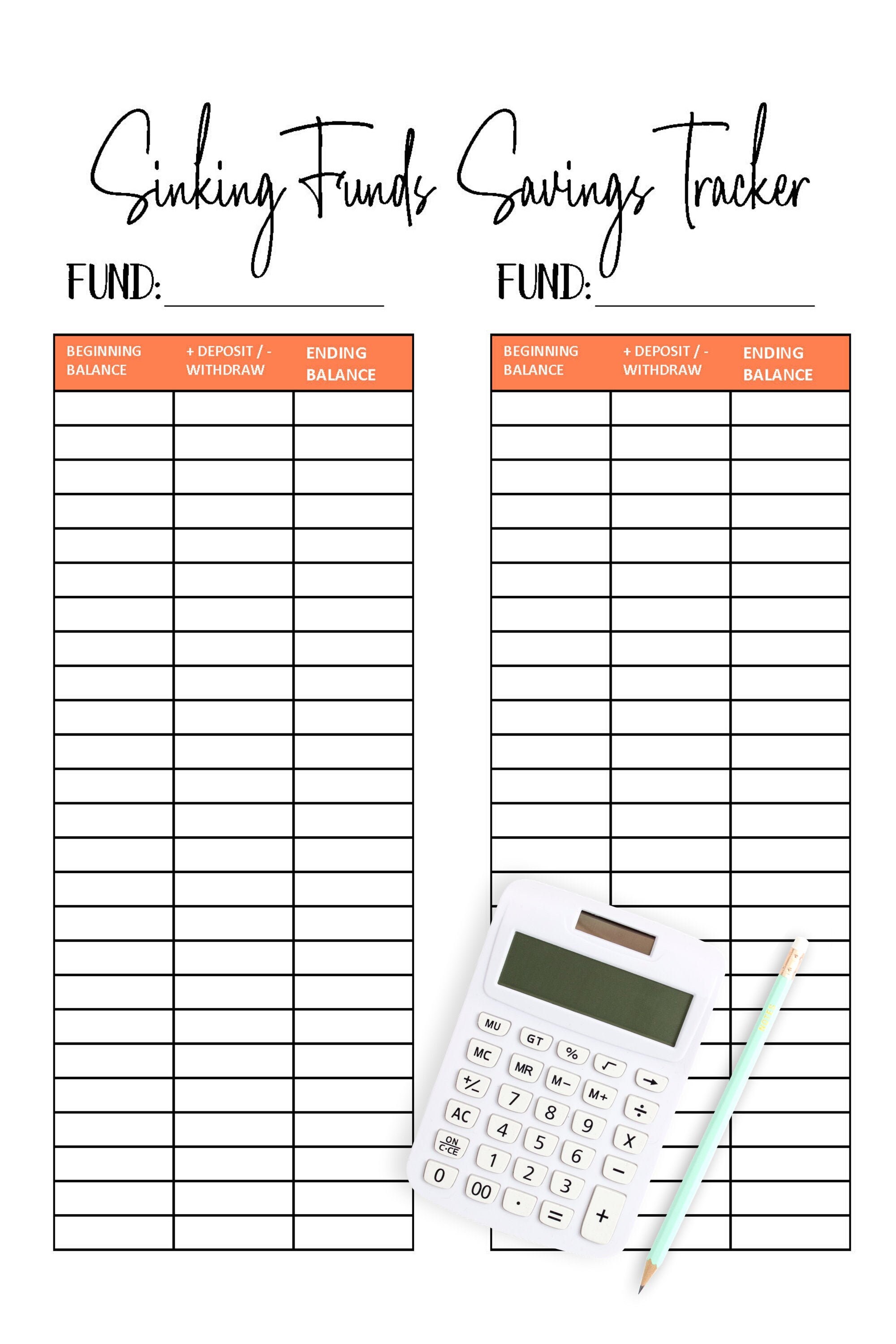 Sinking Funds Savings Tracker | Yearly Expense Worksheet | Dave Ramsey | Savings Template | Savings Tracker| Printable PDF, INSTANT Download - Etsy sinking-funds-savings-tracker-yearly-expense-worksheet-dave-ramsey-savings-template-savings-tracker-printable-pdf-instant-download-etsy