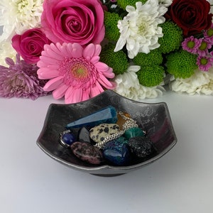Hexagonal Small iron bowl - Small Display dish - key bowl - Iron Anniversary - 6th wedding anniversary - traditional 6 year anniversary gift