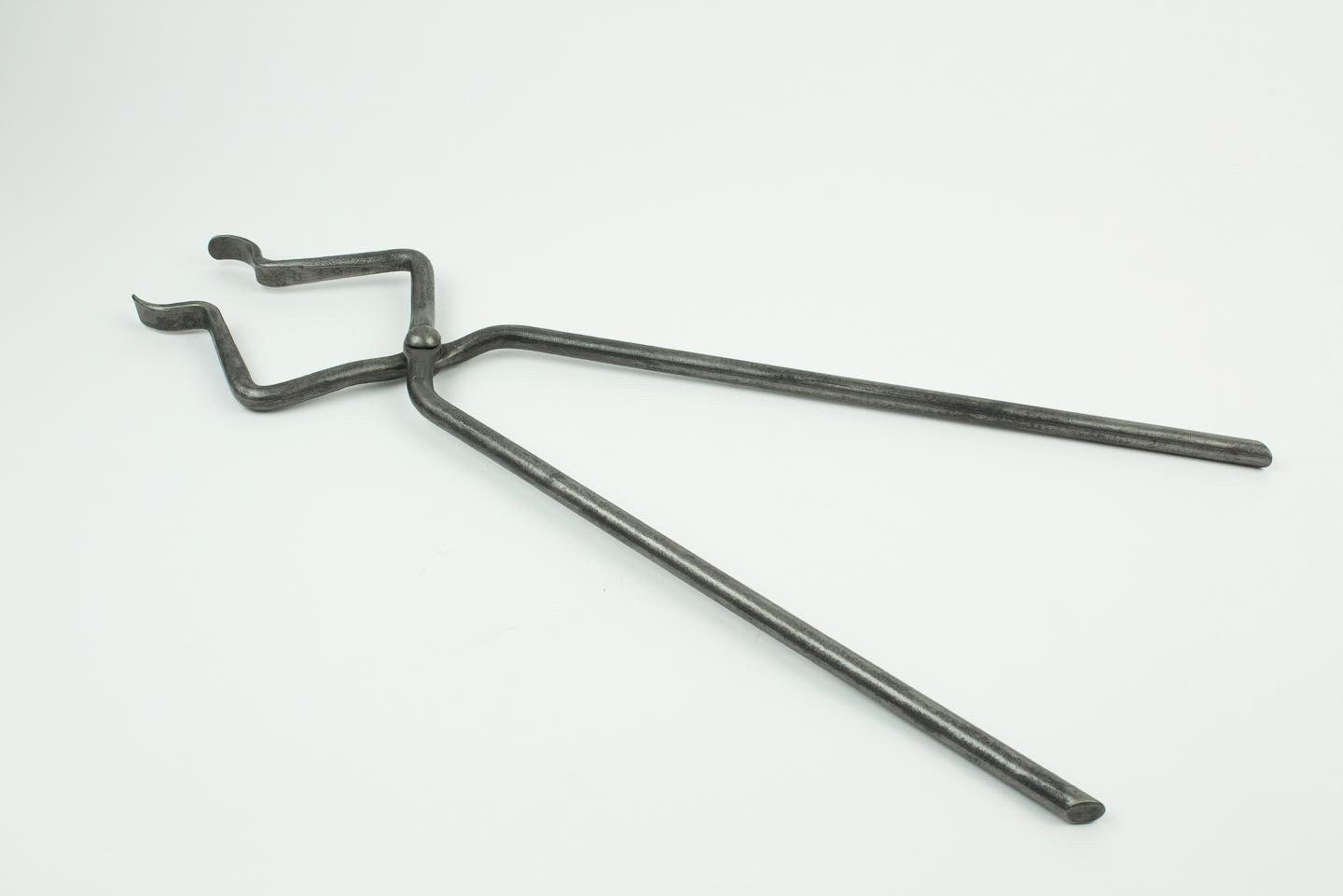 Log Tongs Hand Made Fire Tool Blacksmith Fire Tongs Etsy UK