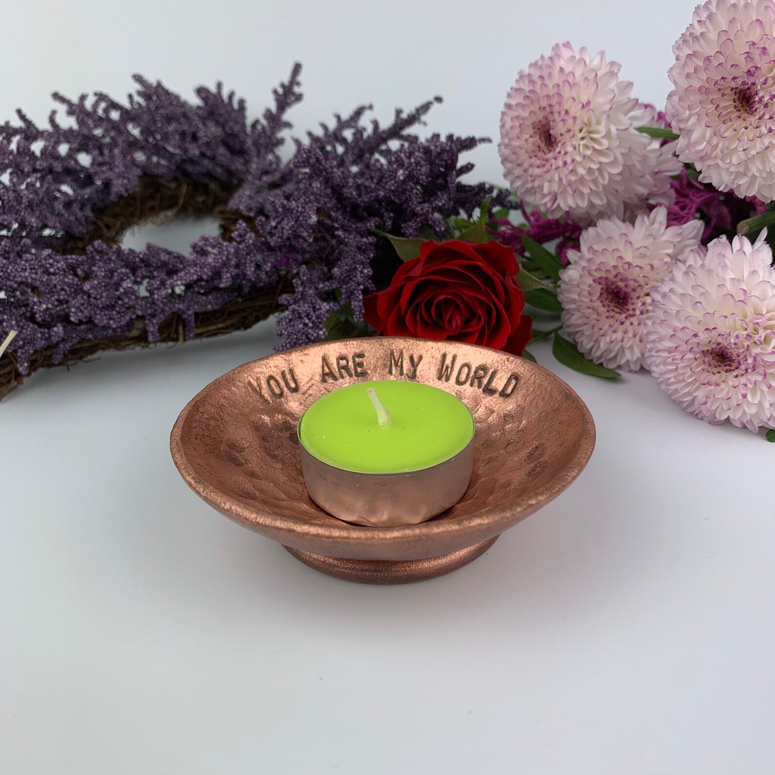 Extra Small Hammered Copper Bowl - Seven Year Anniversary Gift - Ring ...