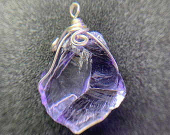 Custom andara crystal Necklace,Lavender Andara Crystals Pendant,Aqua blue Andara volcanic crystals,Personalized Andara Stone Jewelry