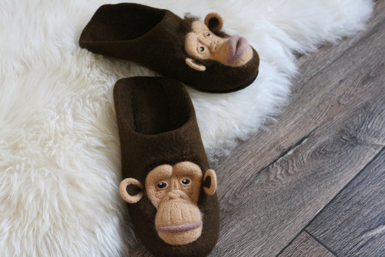 mens monkey slippers