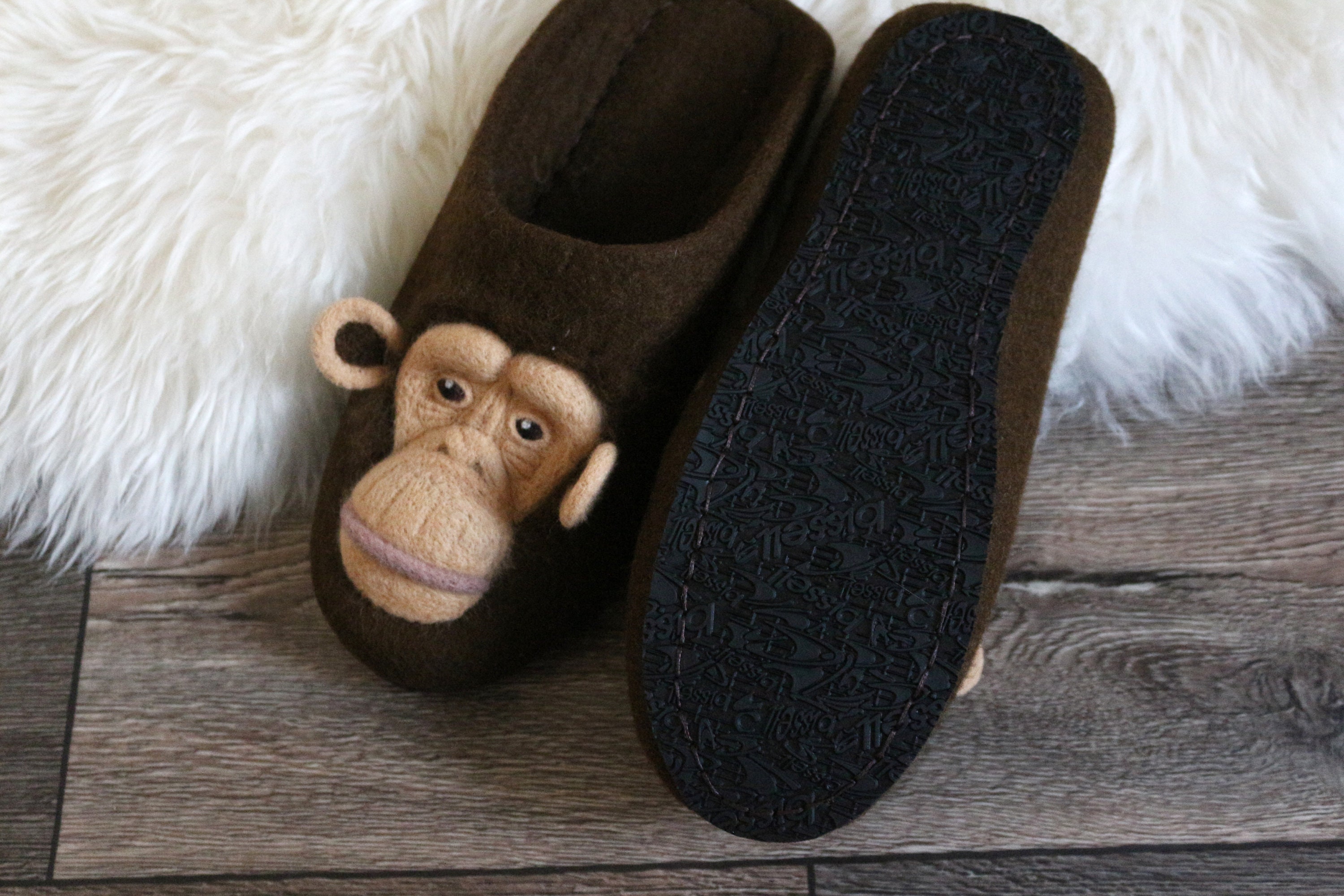 mens monkey slippers