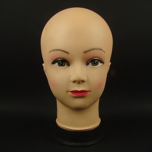 Vintage Mannequin Head, Mannequin Head Display, Vintage Hat Stand, Wig Head  Stand, Molded Plastic Head, Retro Shop Display, Anatomy -  India