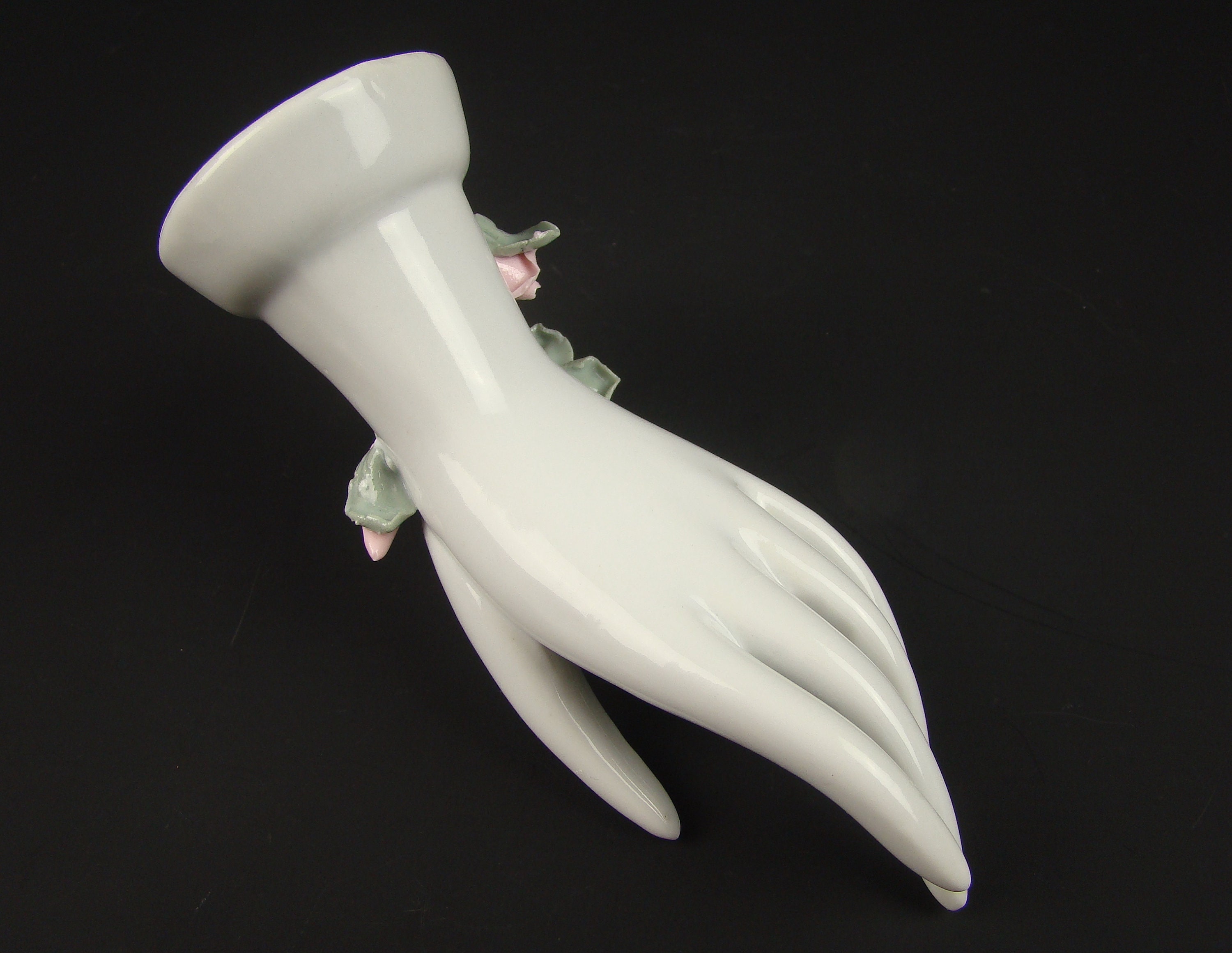 French Porcelain Hand Ring Holder Hand Shaped Jewelry Etsy