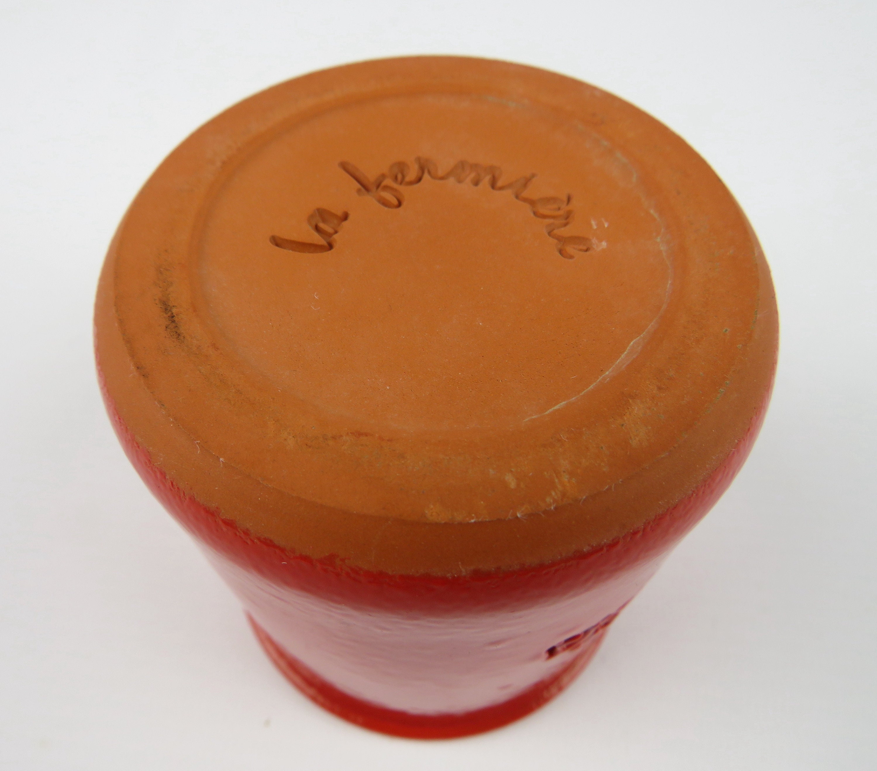 La Fermiere Red Yogurt Pots Containers Set of 6 Vintage Etsy