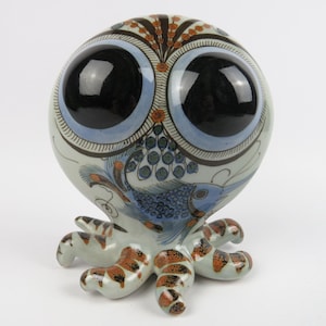Skulptur „Octopus“ Ken Edwards Mexiko, zoomorphe Keramik Tonalá El Palomar, mexikanische Tierkeramik 1970er Jahre