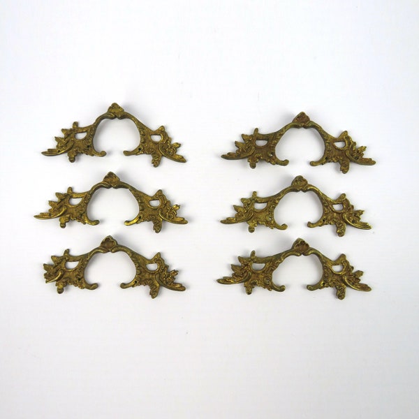 Sixfolo 6 Pièces Poignées de Meubles Dorée Poignées D's en Forme de Sixfolo 6 Pièces Poignées de Meubles Dorée Poignées D's en Forme de