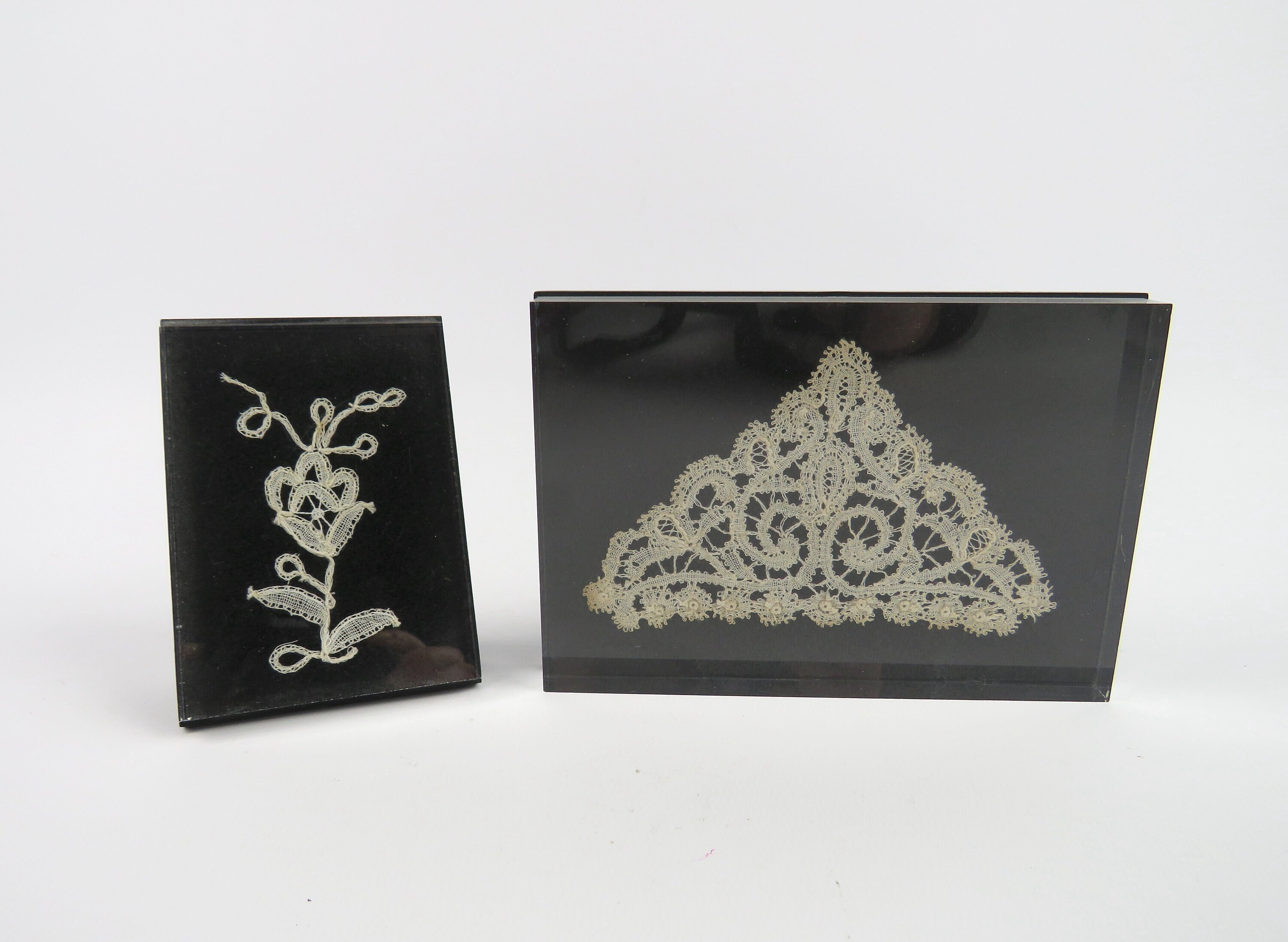 Dentelles Rosaline Aux Fuseaux Encadrées, Dentelle Antique Fils Coupés, Appliques en Dentelle Blanch