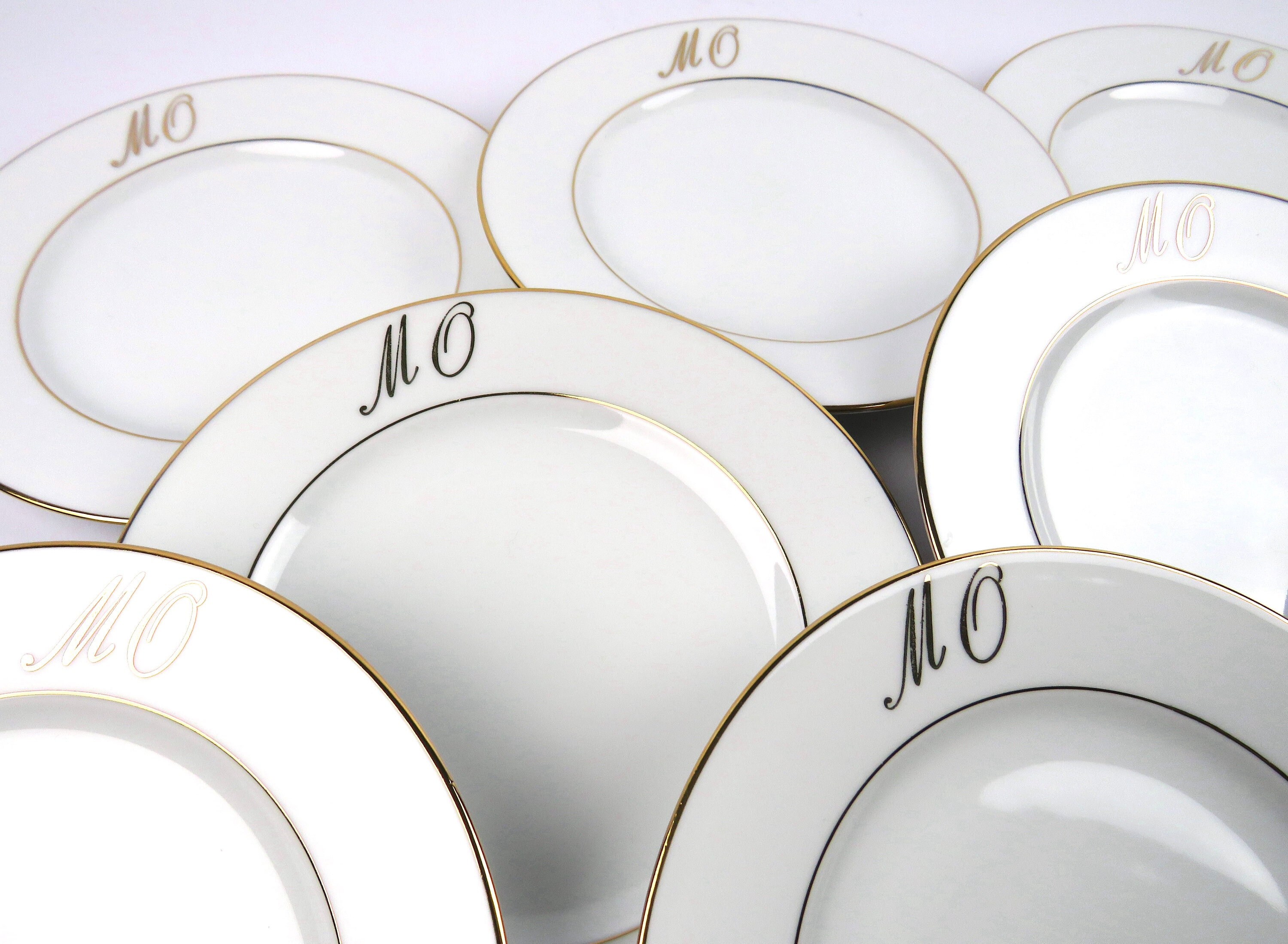8 assiettes À dessert