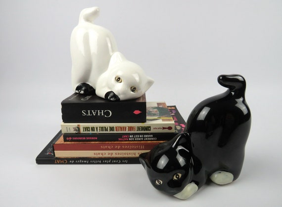 Pair Of Cat Bookends Vintage Cat Shaped Bookstands Black And Etsy Pair Of Cat Bookends Vintage Cat Shaped Bookstands Black And Etsy