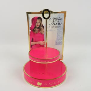 Vintage Nina Ricci Perfume Display – "La Tentation de Nina", Nina Ricci x Ladurée limited edition Advertising Stand
