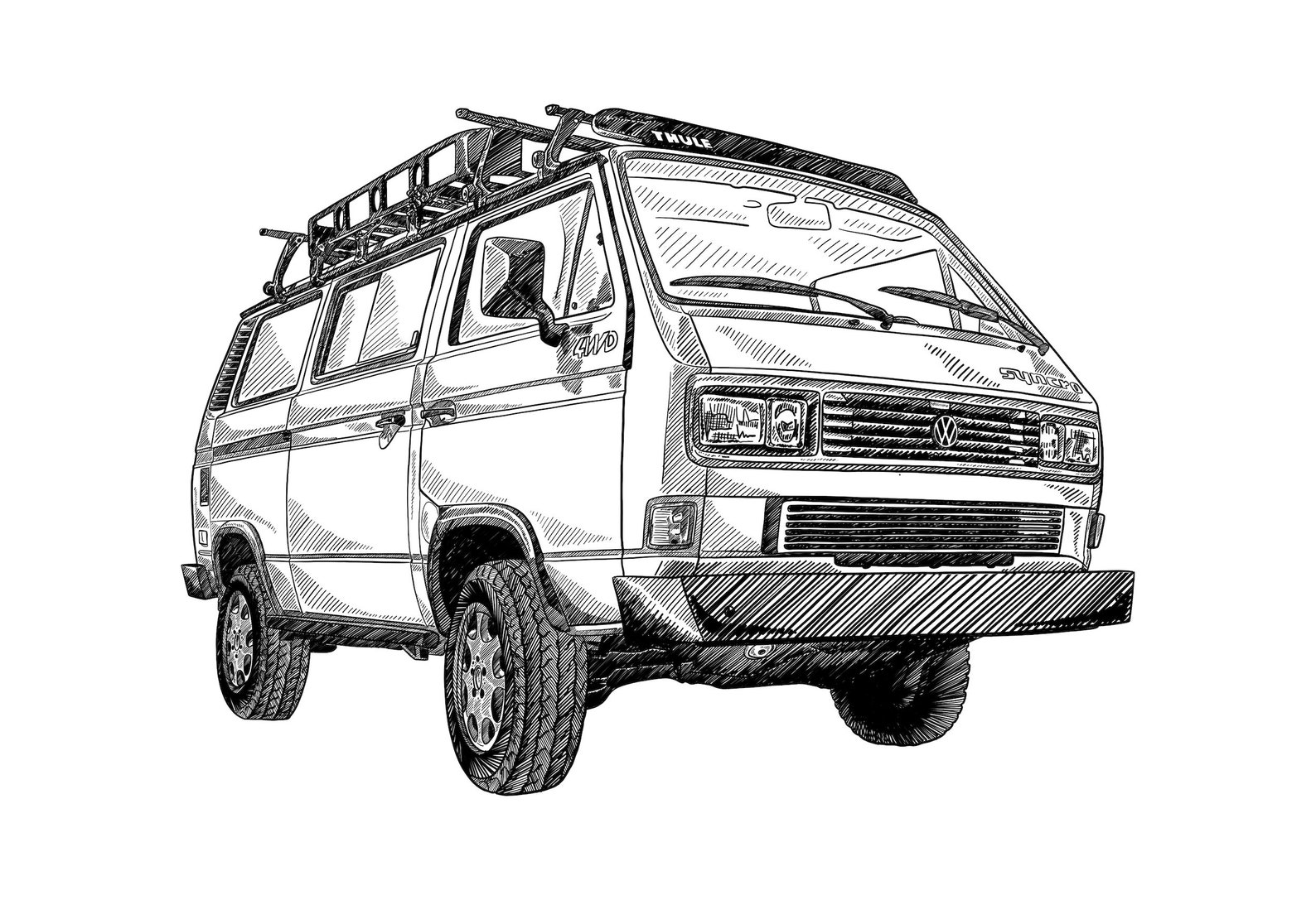 Van Art Van Wall Art Van Life Front Angled Etsy