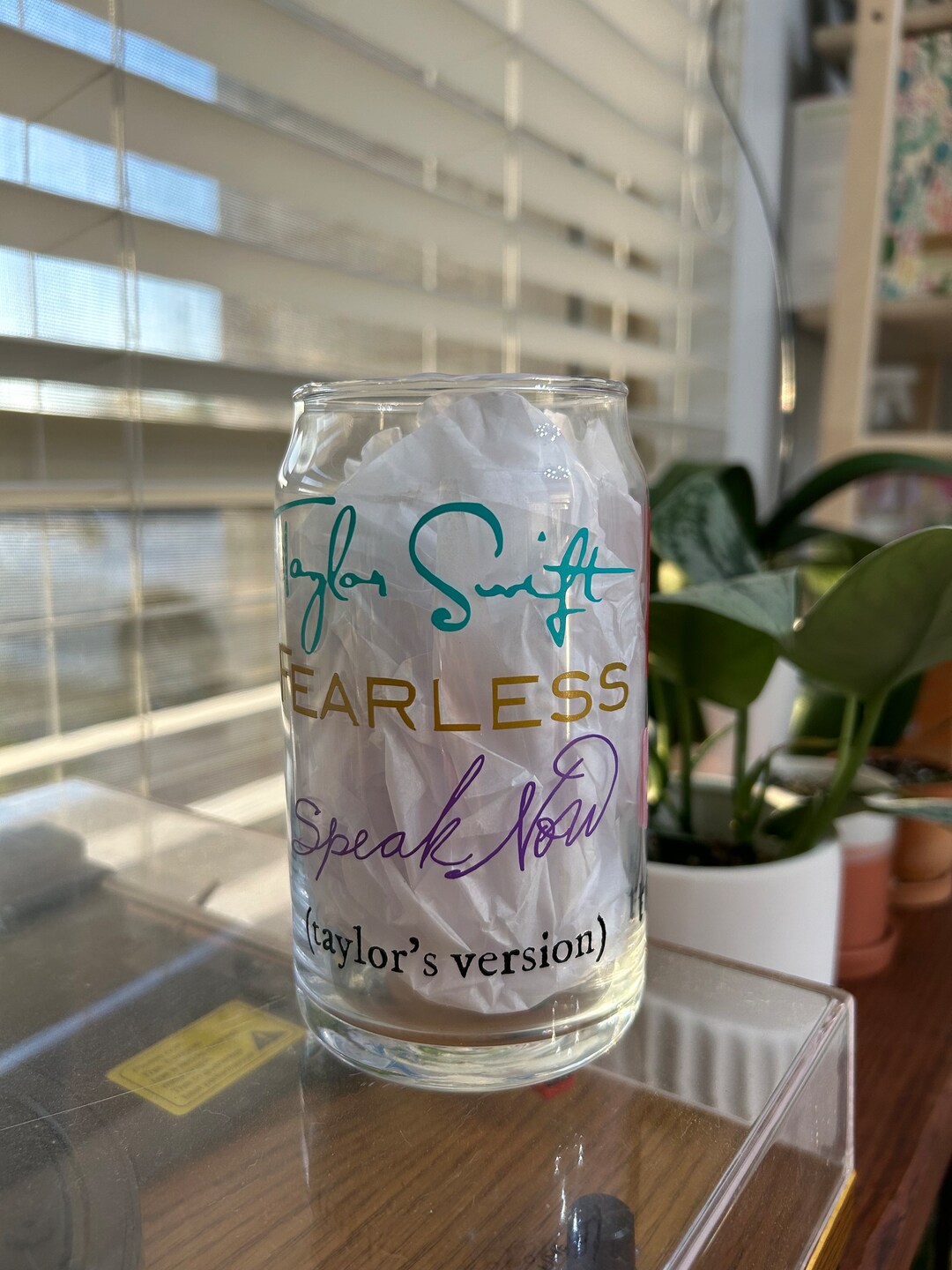 Taylor Swift Eras Tour - Beer Can Glass - Etsy