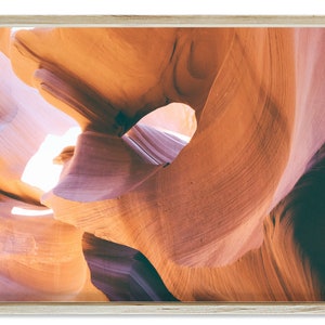 Slot canyon desert landscape - wall art photography, digital photo download