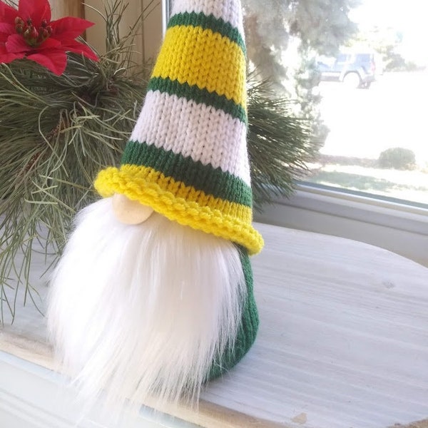 Green Bay Packers Decor Colors Team Fan gnome gift. Valentine day gift. Sports decor