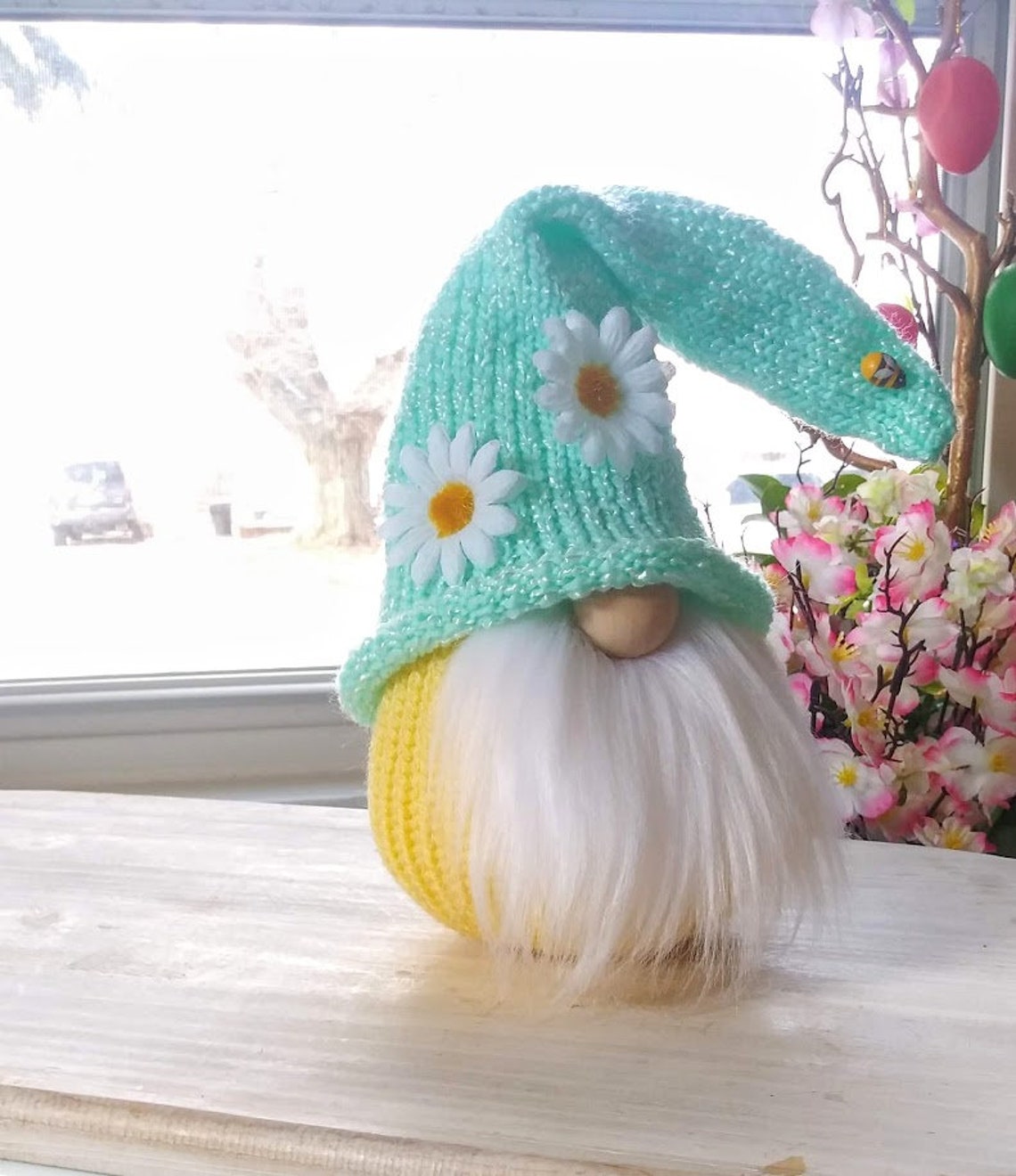 Daisy Plush Gnome Flower Gnome Spring Summer Gnome Tired Try Etsy