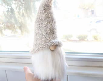Handmade knitted Gnome: Scandinavian Tomte Fall Winter Decor