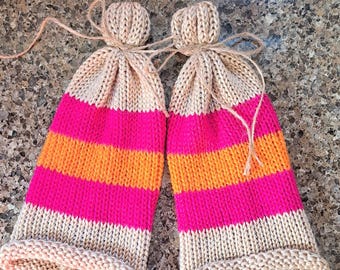 Knitted Coffee Gnome Hat: DIY Tomte Hat - 7" Handmade